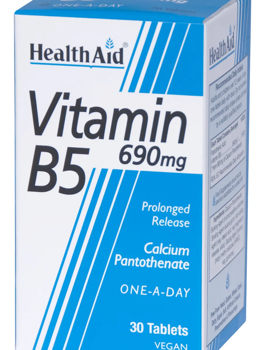 Vitamin B5 690mg (Calcium Pantothenate) 30's Tablets