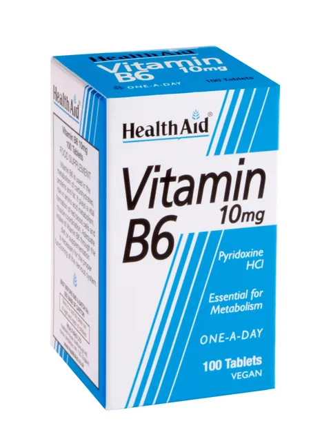 Vitamin B6 (Pyridoxine HCl) 10mg 100's Tablets