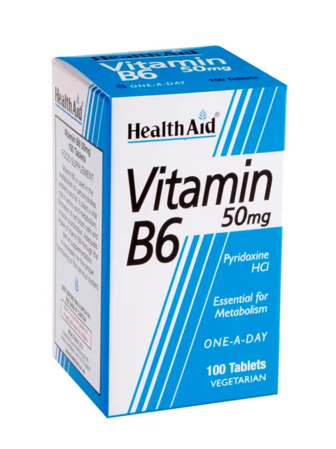 Vitamin B6 (Pyridoxine HCl) 50mg 100's Tablets