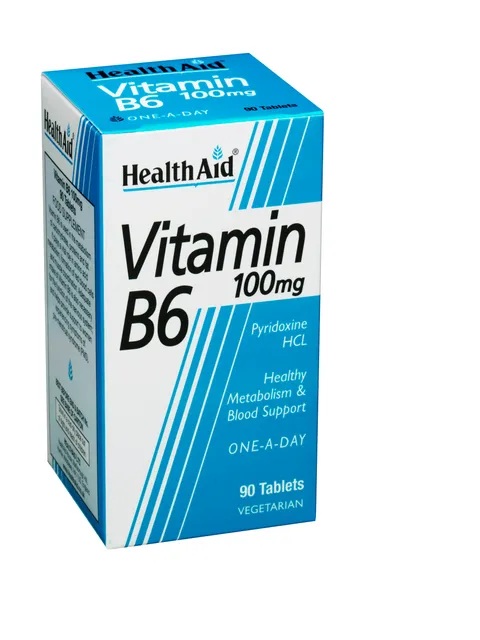Vitamin B6 (Pyridoxine HCl) 100mg 90's Tablets