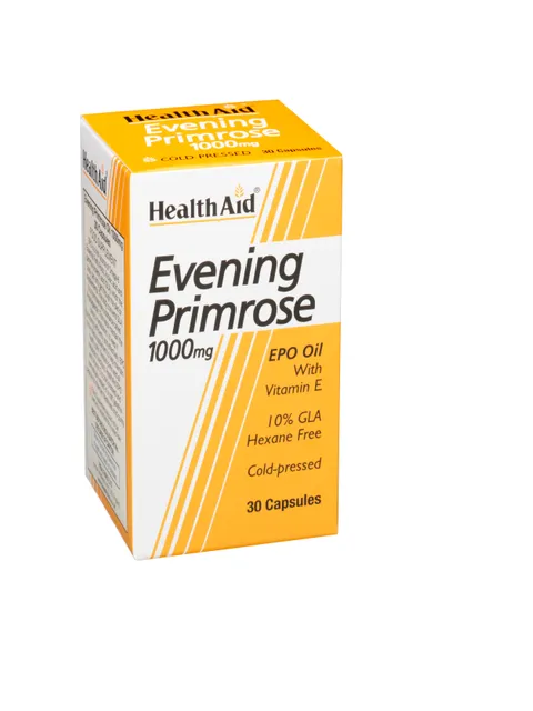 Evening Primrose Oil 1000mg + Vitamin E Capsules