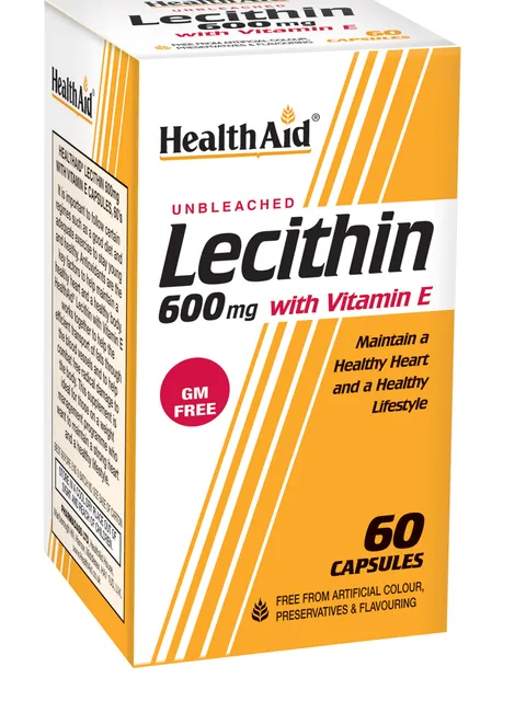Lecithin 600mg + Vitamin E 45iu 60's Capsules