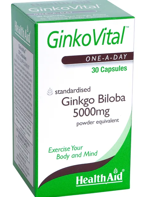 GinkoVital (Ginkgo Biloba) 5000mg 30's Capsules